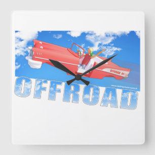 Offroad - 01  square wall clock