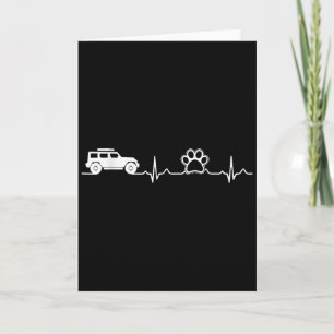 Offroad Driving And Dogs Paw Shirt For Men Woman, Card