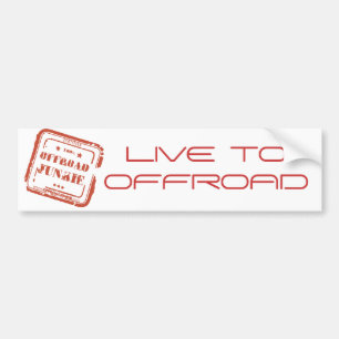 Offroad Junkie Bumper Sticker - Live to Offroad