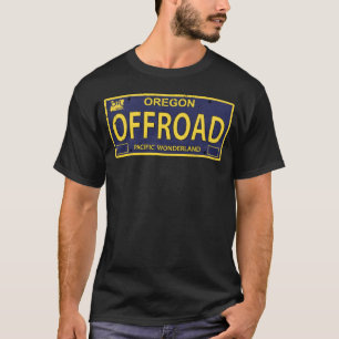 OFFROAD OREGON Cool License Plate of Pacific Wond T-Shirt