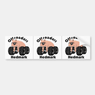 Offroaders Hedmark - 3 Logo white Bumper Sticker