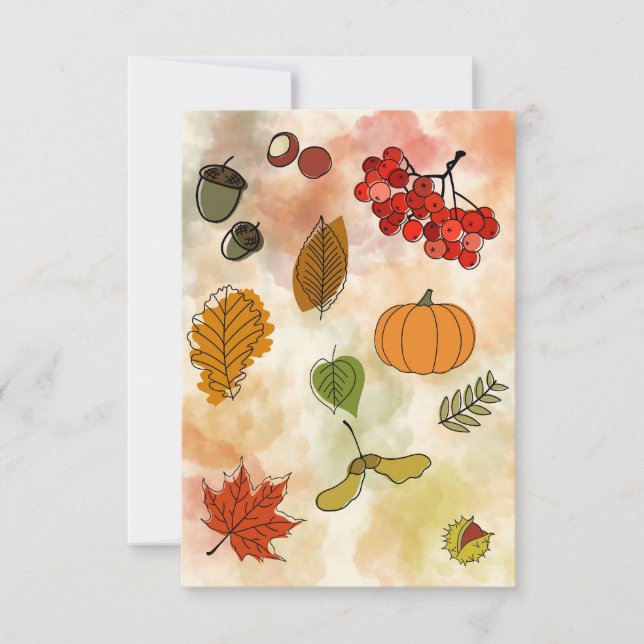 Offset autumn card (Front)