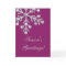 Offset Crystal Snowflake Holiday Card (magenta)