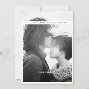 Offset Frame Save the Date card