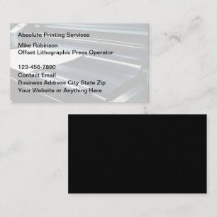 Offset Printing Theme Business Cards 