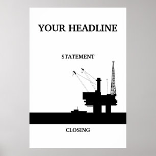 Offshore Oil Poster Template