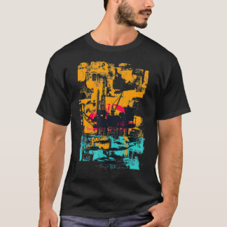 Offshore Oil Rig Oilfield Worker Retro T-Shirt