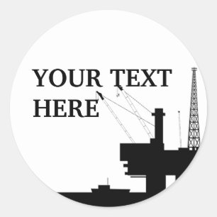 Offshore Oil Sticker Template