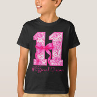 Oficial Preteen 11th Birthday Girl Pink Coquette B
