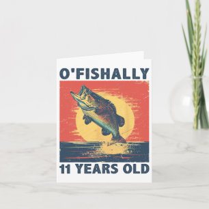 Ofishally 11 Years Old 2014 Fishing Fisherman 11th Card