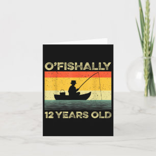 Ofishally 12 Year Old Shirt 12th Birthday Vintage  Card