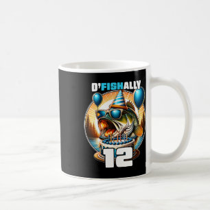 O'fishally 12 Years Old Fishing Birthday 12th Bday Coffee Mug