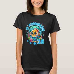 Ofishally 16 Year Old Funny 16th Birthday Fishing T-Shirt