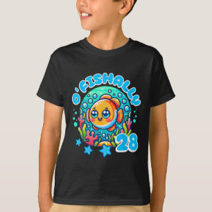Ofishally 28 Year Old Funny 28th Birthday Fishing T-Shirt