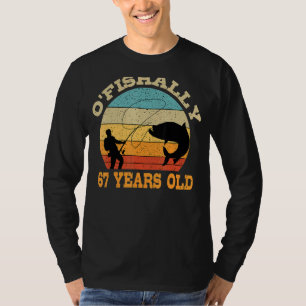 O'Fishally 67 Years Old Fishing Birthday Theme Par T-Shirt
