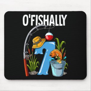 O'fishally 7 Years Old 7th Birthday Fishing 1 Mouse Mat