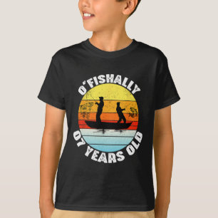 O'fishally 7 Years Old Fishing Birthday Theme Part T-Shirt