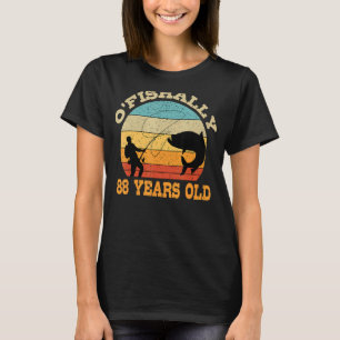 O'Fishally 88 Years Old Fishing Birthday Theme Par T-Shirt