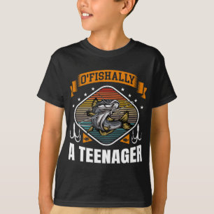 O'fishally A Teenager 13th Bday Fishing 13 Years O T-Shirt