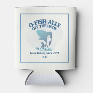 Ofishally Off The Hook Men's Retirement Party Can Cooler