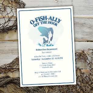 Ofishally Off The Hook Men's Retirement Party Invitation