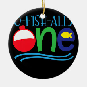 Ofishally ONE baby O fish ally ONE  Ceramic Tree Decoration