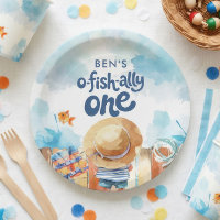 Ofishally One Fishing Boy 1st Birthday
