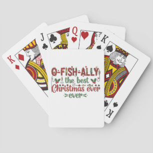 Ofishally The Best Christmas Ever Fisher Playing Cards