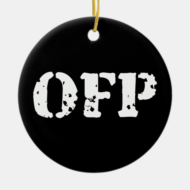 OFP CERAMIC TREE DECORATION (Front)