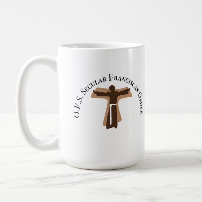 OFS Secular Franciscan Mug (Left)