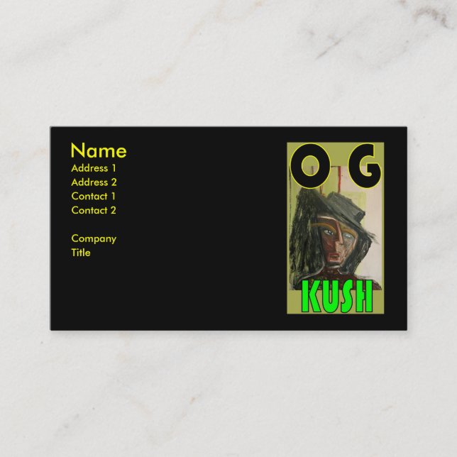 OG KUSH BUSINESS CARD (Front)