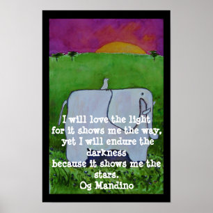 Og Mandino Quote  - POSTER