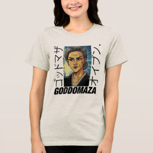 OG MOMOKO HEAD VINTAGE COLOR EST. 1985 FRONT VIEW Tri-Blend SHIRT