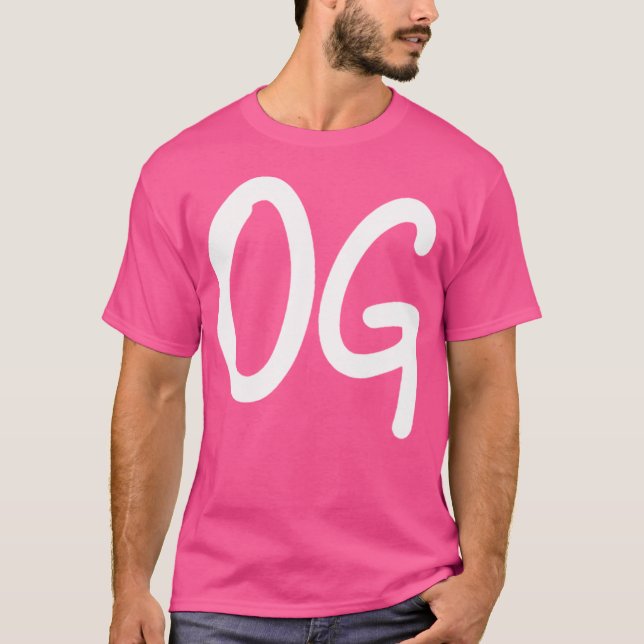 Og  Original Gangster  Old School Hip-Hop Graffiti T-Shirt (Front)