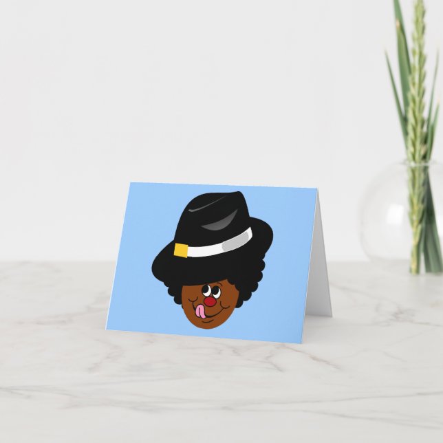 OG Pimpgrim: Original Gangsta Pimp Pilgrim Holiday Card (Front)