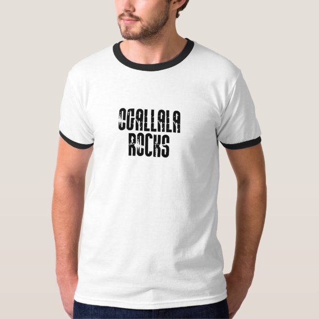 Ogallala Nebraska Rocks T-Shirt (Front)