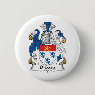 O'Gara Family Crest 6 Cm Round Badge