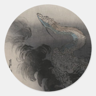 Ogata Gekko - Dragon rising to the Heavens Classic Round Sticker