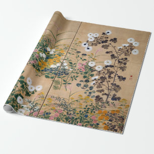 Ogata Korin Flowering Plants in Autumn Wrapping Paper
