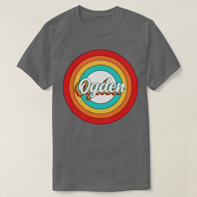 Ogden Name Shirt Vintage Ogden Circle (Design Front)