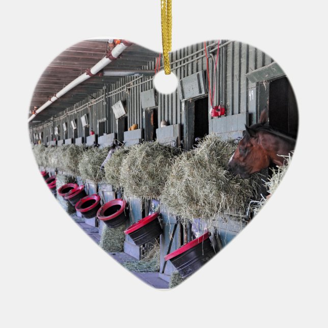 Ogden Phipps Stables Ceramic Tree Decoration (Front)