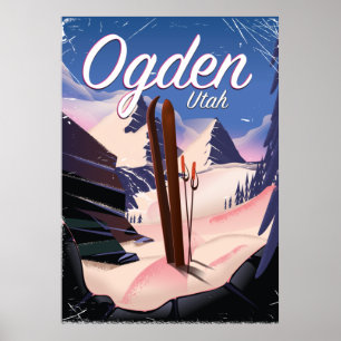ogden, Utah Ski poster