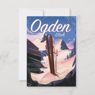 ogden, Utah Ski poster