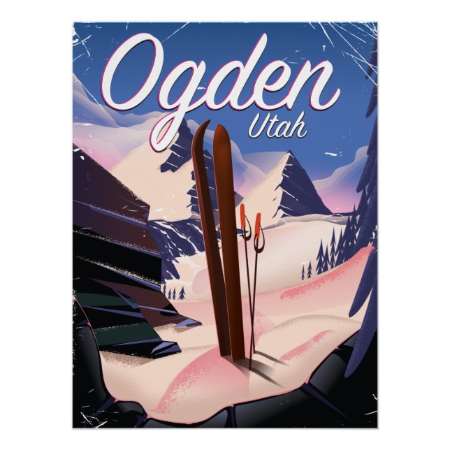 ogden, Utah Ski poster (Front)