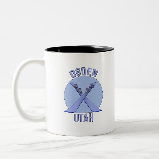 Ogden, Utah Two-Tone Coffee Mug (Left)
