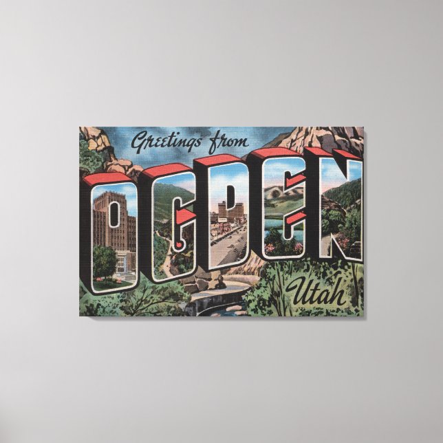 Ogden, UtahLarge Letter ScenesOgden, UT 2 Canvas Print (Front)