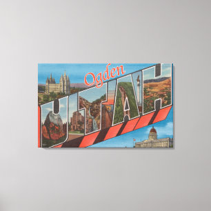 Ogden, UtahLarge Letter ScenesOgden, UT 3 Canvas Print