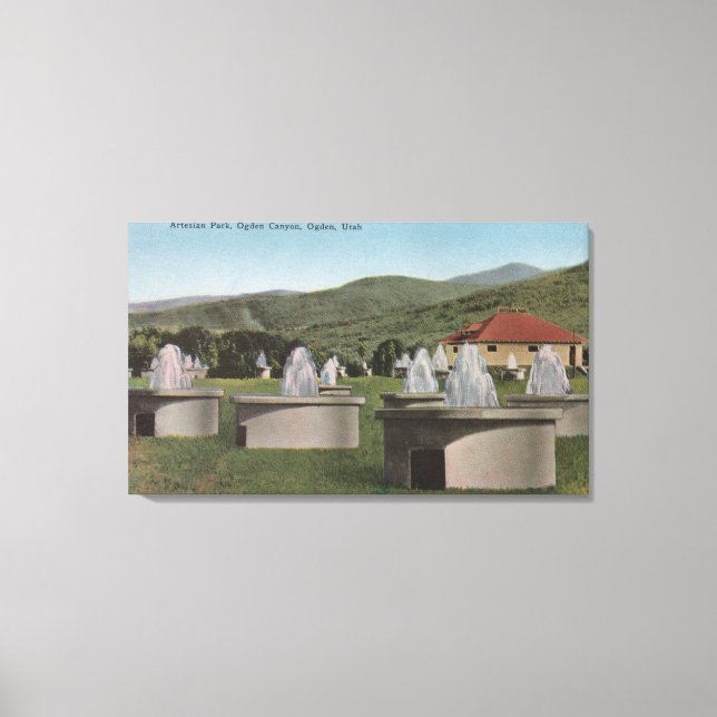 Ogden, UtahView of Artesian ParkOgden, Utah Canvas Print (Front)