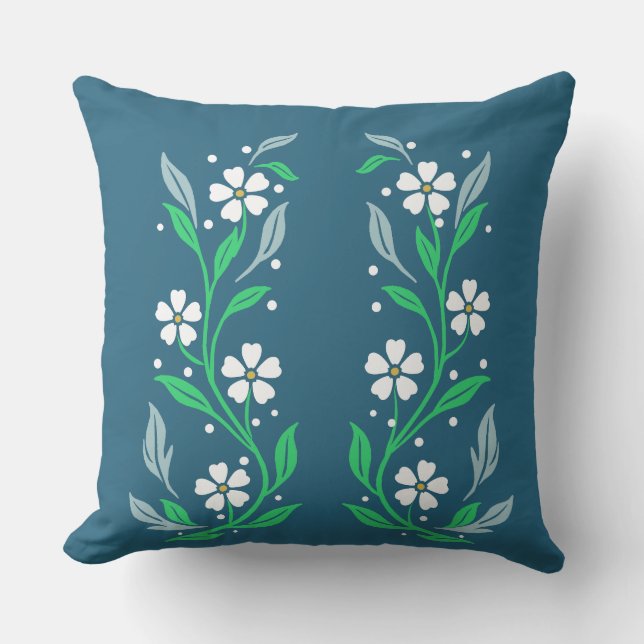 Ogee Daisy Vine Cushion (Front)