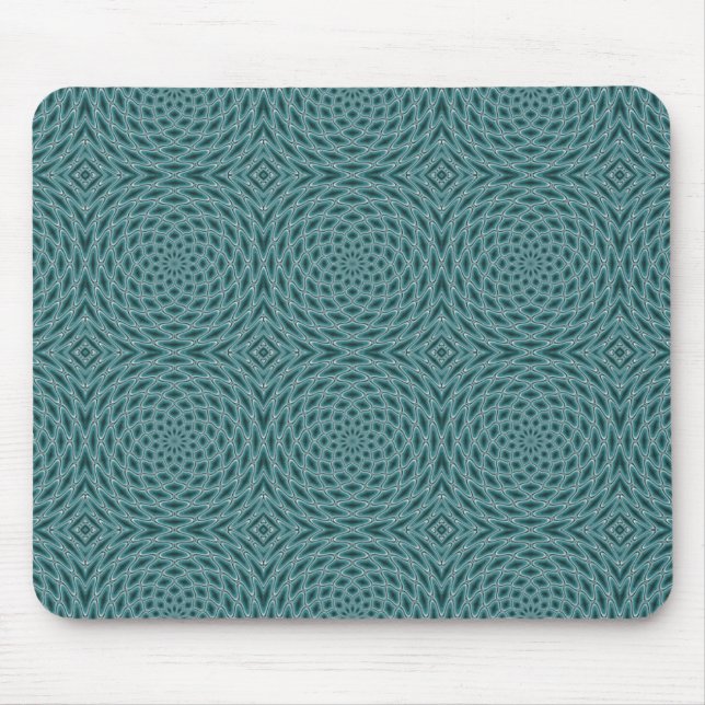 Ogee Ocean Spiral Rosettes Mouse Mat (Front)